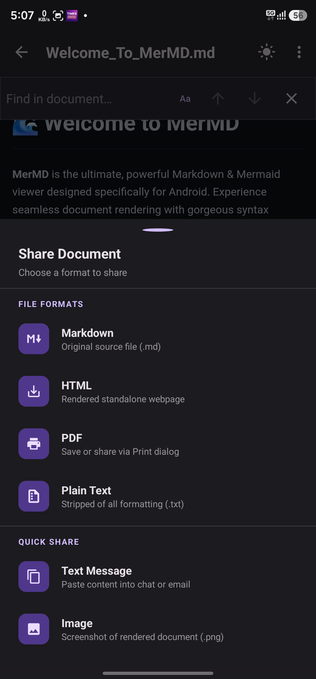 Share document